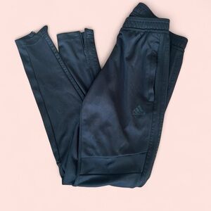 black adidas pants